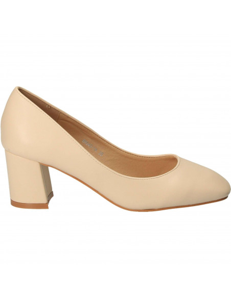 Pantofi Femei, piele ecologica, elegant, bej