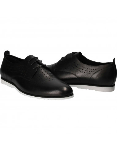 Pantofi Barbati, piele, casual, negru