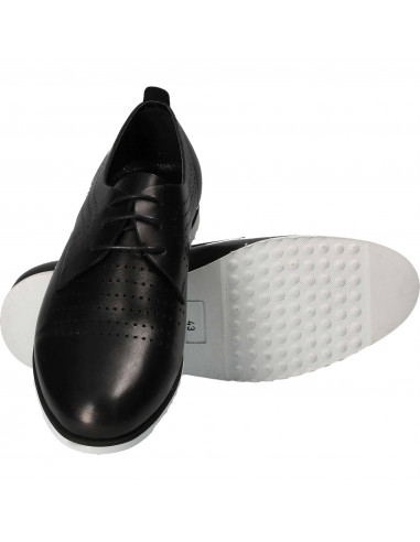 Pantofi Barbati, piele, casual, negru