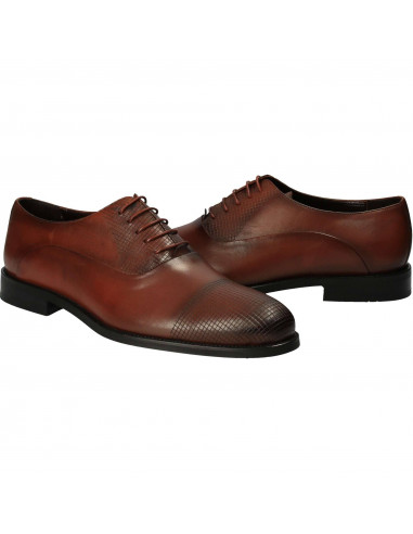 Pantofi din piele, eleganti, barbati, maro