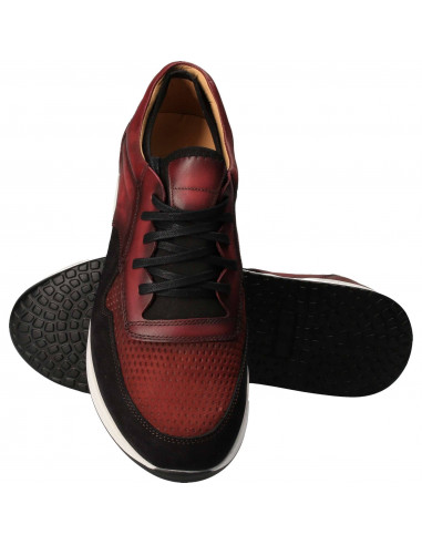 Pantofi Barbati Casual Piele bordeaux