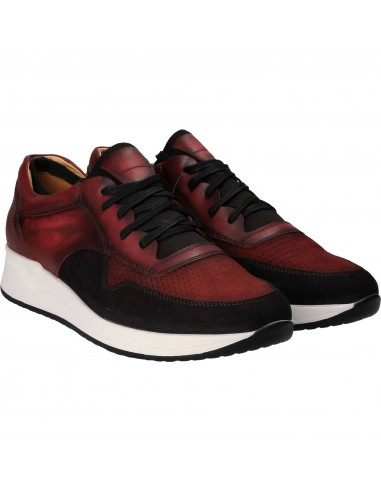 Pantofi Barbati Casual Piele bordeaux