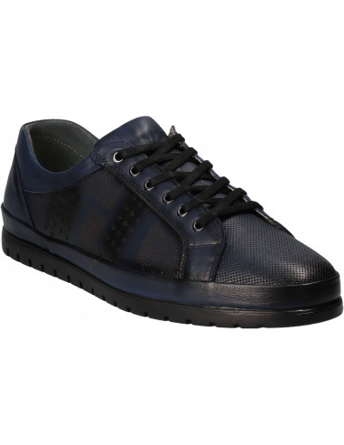 Pantofi barbati piele casual albastru