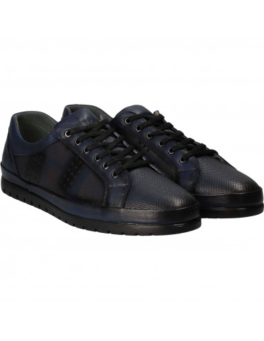 Pantofi barbati piele casual albastru