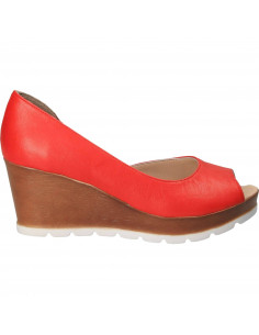 Pantofi Femei, piele, elegant, rosie