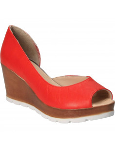 Pantofi Femei, piele, elegant, rosie 2