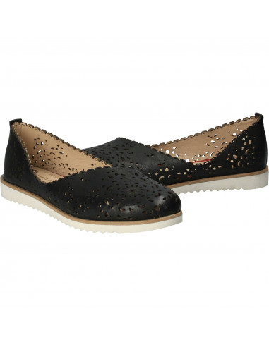 Pantofi Femei, piele, casual, negru