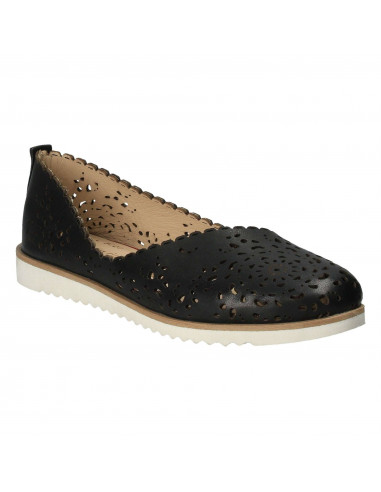 Pantofi Femei, piele, casual, negru