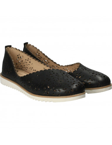 Pantofi Femei, piele, casual, negru
