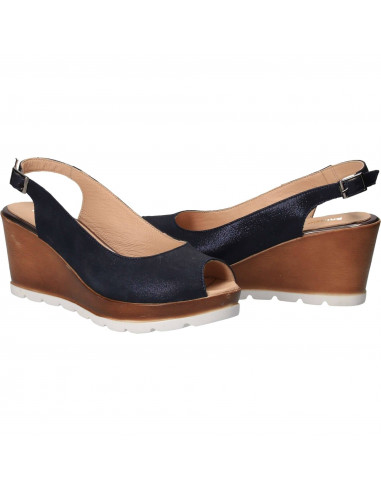 Sandale Elegante Femei Piele Albastru