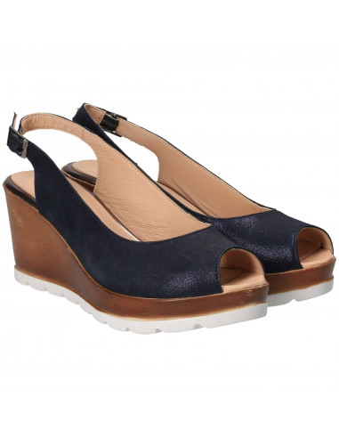 Sandale Elegante Femei Piele Albastru