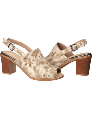Sandale Femei Elegant Piele Bej VGT17645-2BE-281
