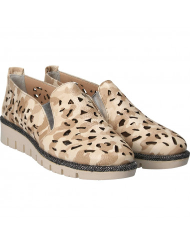 Pantofi Femei, piele, casual, bej