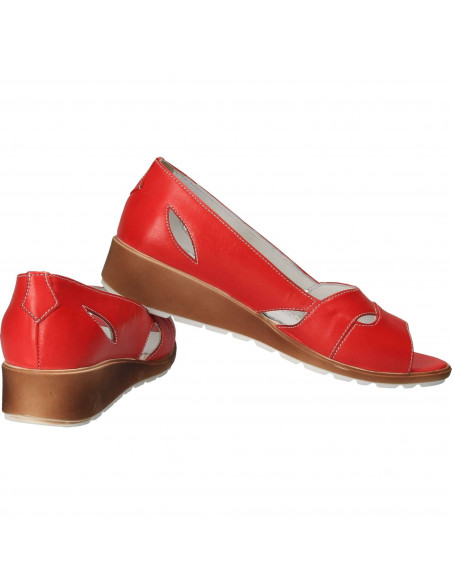 Pantofi Femei casual piele rosii