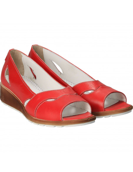 Pantofi Femei casual piele rosii
