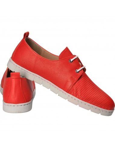 Pantofi Femei casual piele rosii