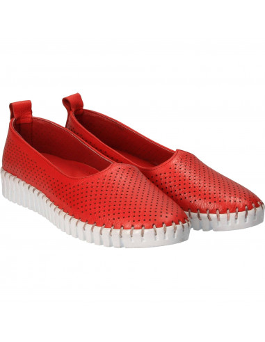 Espadrile Femei piele rosii