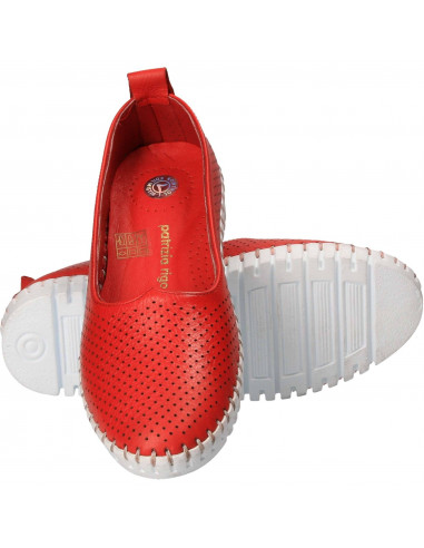 Espadrile Femei piele rosii