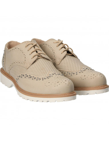 Pantofi Femei Casual Oxford Bej