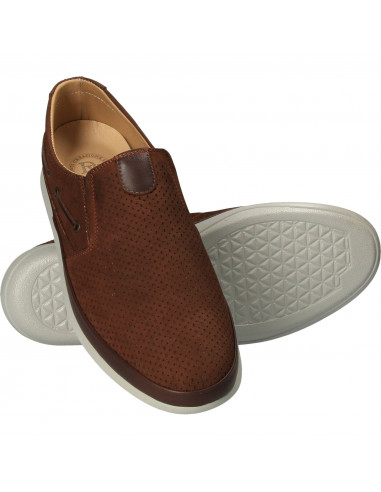 Pantofi Barbati Casual Piele Maro DA VINCI