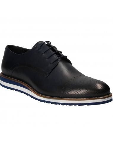 Pantofi Barbati Elegant Piele Albastri DA VINCI
