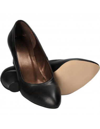 Pantofi Eleganti Femei Piele Negri DA VINCI