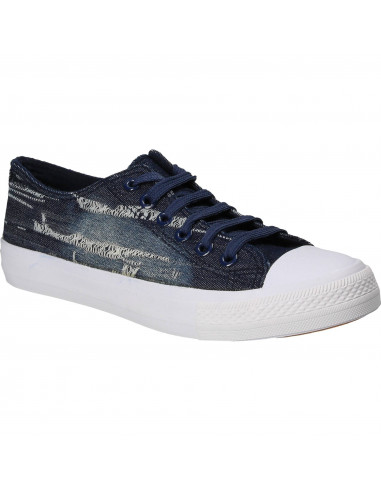 Tenisi pentru barbati din jeans albastru inchis