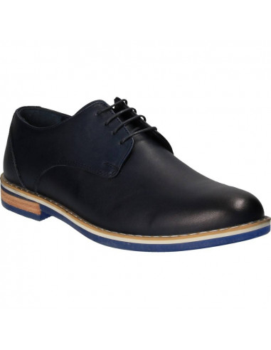 Pantofi barbati, bleumarin, marca Da Vinci, din piele naturala