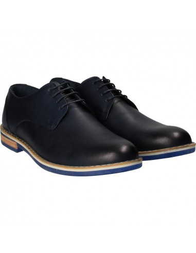 Pantofi barbati, bleumarin, marca Da Vinci, din piele naturala