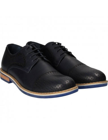 Pantofi din piele, stil elegant, pentru barbati, marca Da Vinci