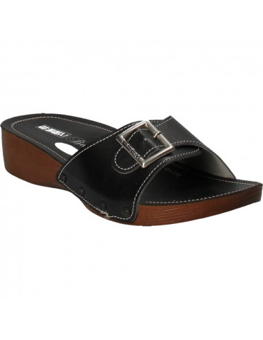 Saboti negri cu catarama, marca Fly Shoes