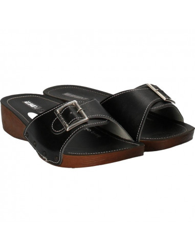 Saboti negri cu catarama, marca Fly Shoes