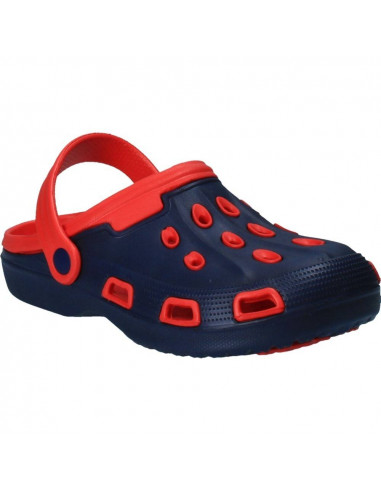 Papuci bleumarin, stil crocs, pentru femei