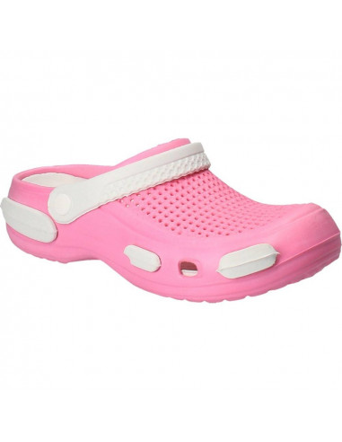 Saboti fucsia, stil crocs, de dama