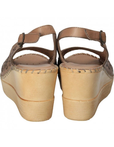 Sandale Donna Style, de dama, cu platforma, piele naturala