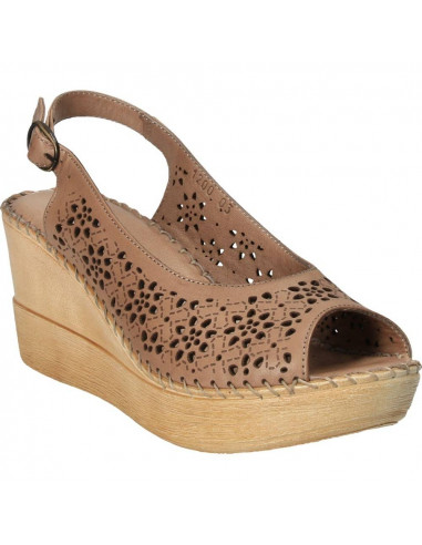 Sandale Donna Style, de dama, cu platforma, piele naturala