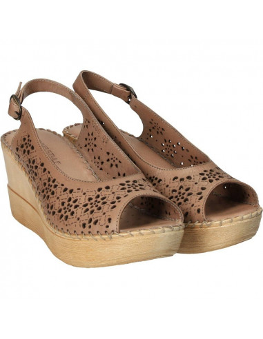 Sandale Donna Style, de dama, cu platforma, piele naturala