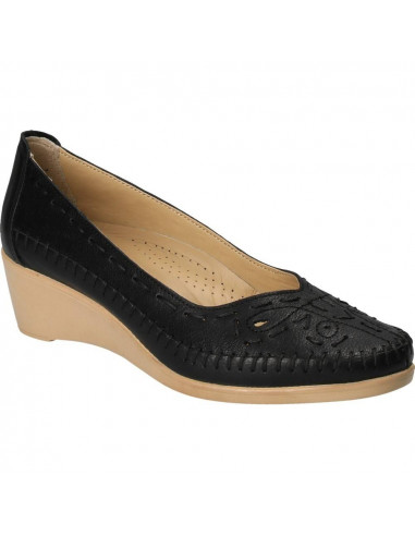 Pantofi cu motive folclorice, din piele, marca Da Vinci
