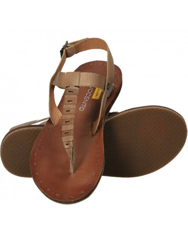 Sandale flip-flops, de dama, gri, din piele naturala