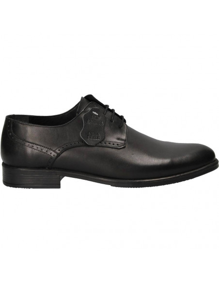 Pantofi negri din piele, de ocazie, pentru barbati
