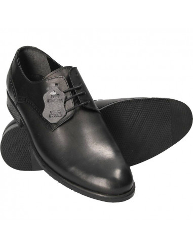 Pantofi negri din piele, de ocazie, pentru barbati