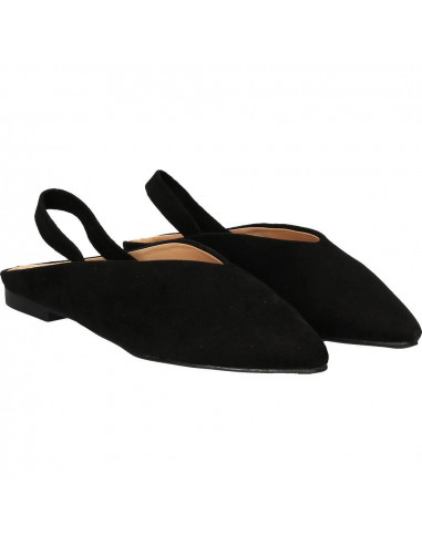 Pantofi de vară velur, negri, marca Mellisa