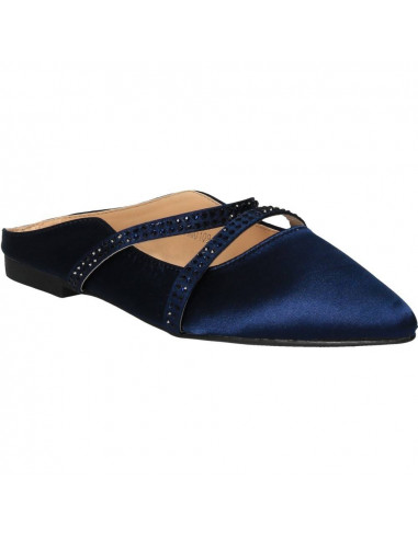Saboti fashion din satin albastru, marca Mellisa