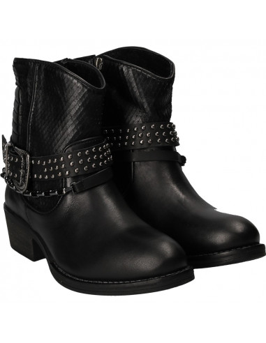 Ghete fashion de dama, negre, din piele naturala