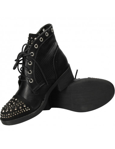Ghete glamour, negre, pentru femei
