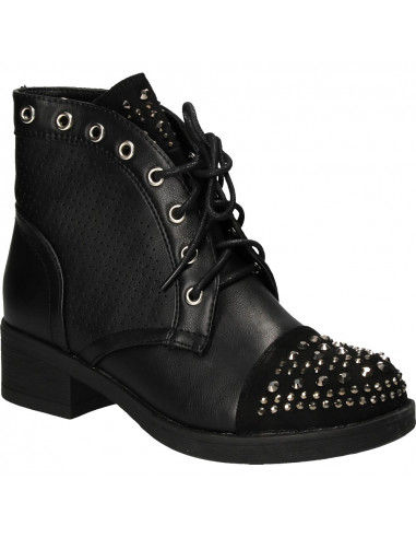 Ghete glamour, negre, pentru femei
