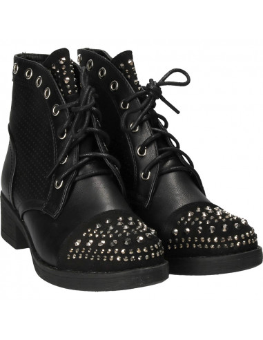Ghete glamour, negre, pentru femei