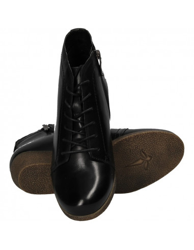Ghete elegante cu platforma, din piele