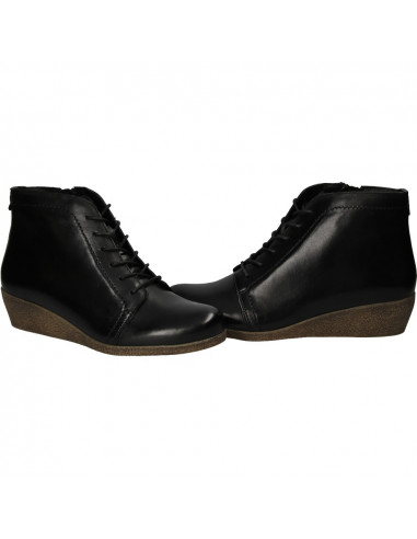 Ghete elegante cu platforma, din piele