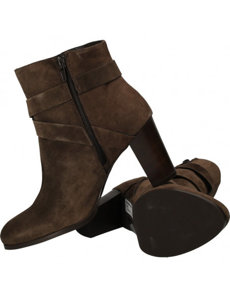 Botine elegante din piele naturala intoarsa
